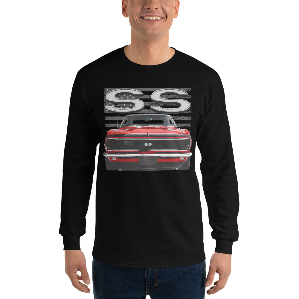 1968 Red Camaro SS Owners Gift Men’s Long Sleeve Shirt