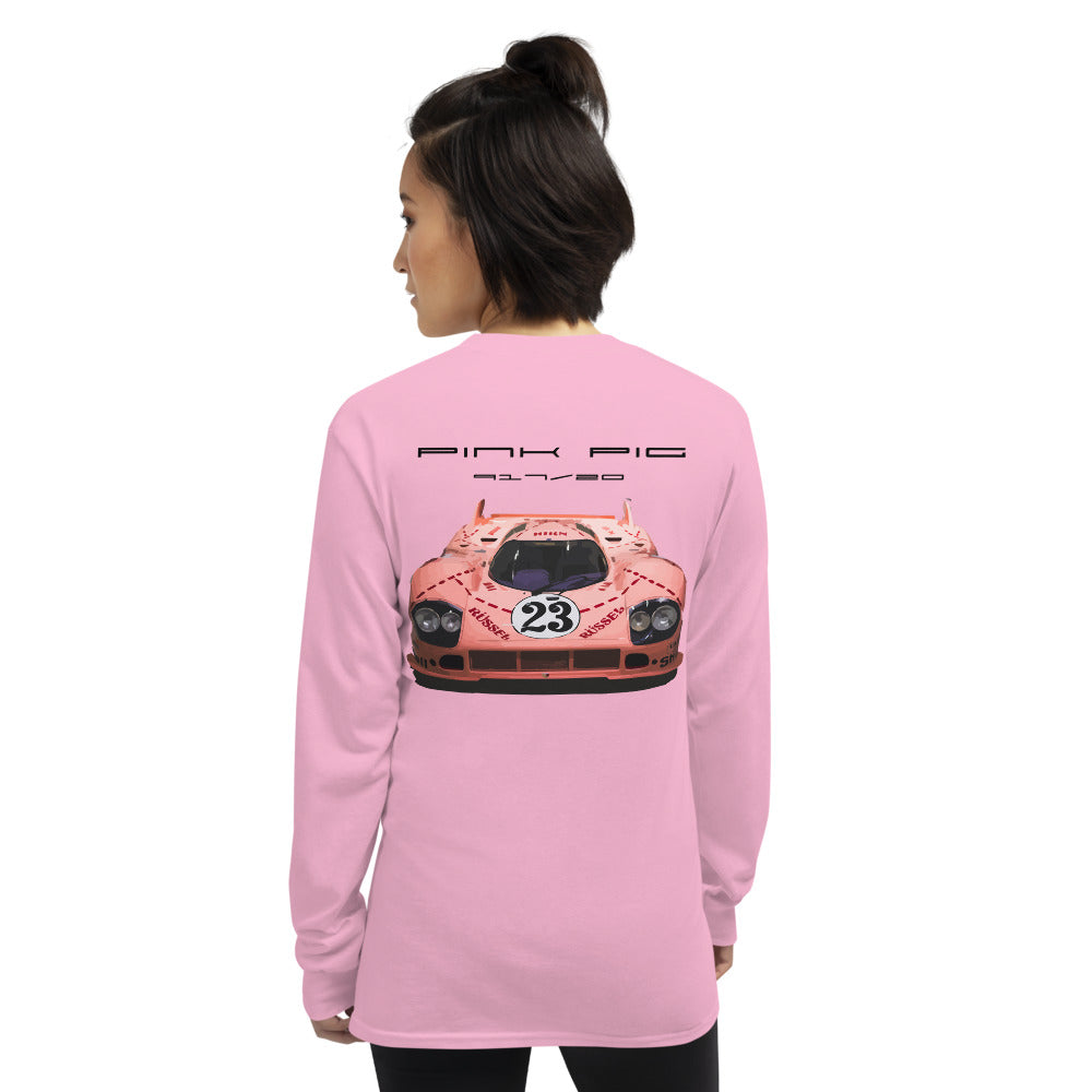 Pink Pig 917 Endurance Race Car Men’s Long Sleeve Shirt