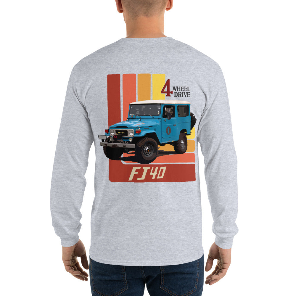 1970s Land Cruiser FJ40 Truck Men’s Long Sleeve Shirt