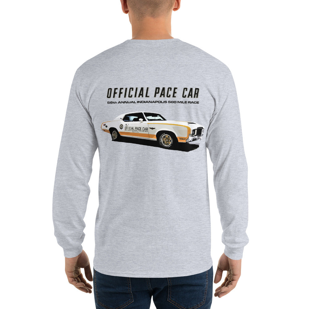 1972 Olds Cutlass Pace Car 56th Indianapolis 500 Mile Race Long Sleeve Shirt