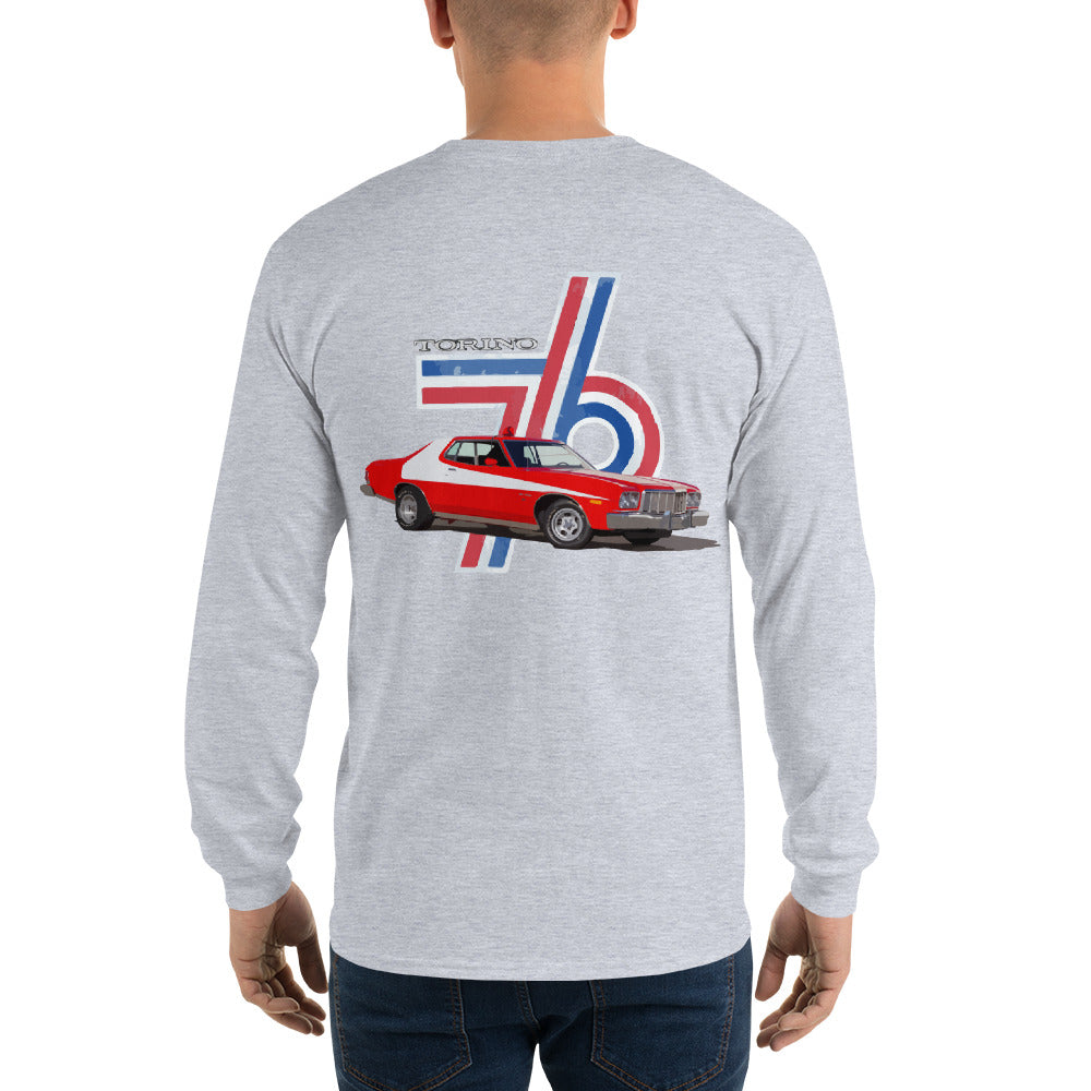 1976 Ford Gran Torino Muscle Car Men’s Long Sleeve Shirt