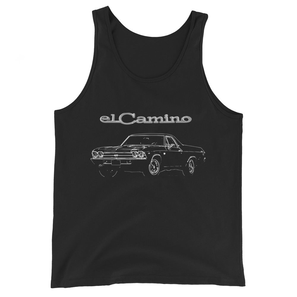 1969 Chevy El Camino Antique Collector Car Gift Unisex Tank Top