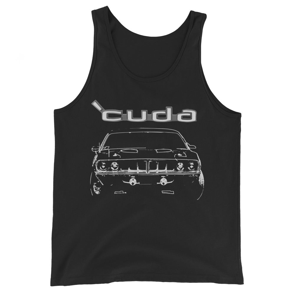 71 Cuda 1971 Barracuda Vintage Muscle Car Collector Unisex Tank Top