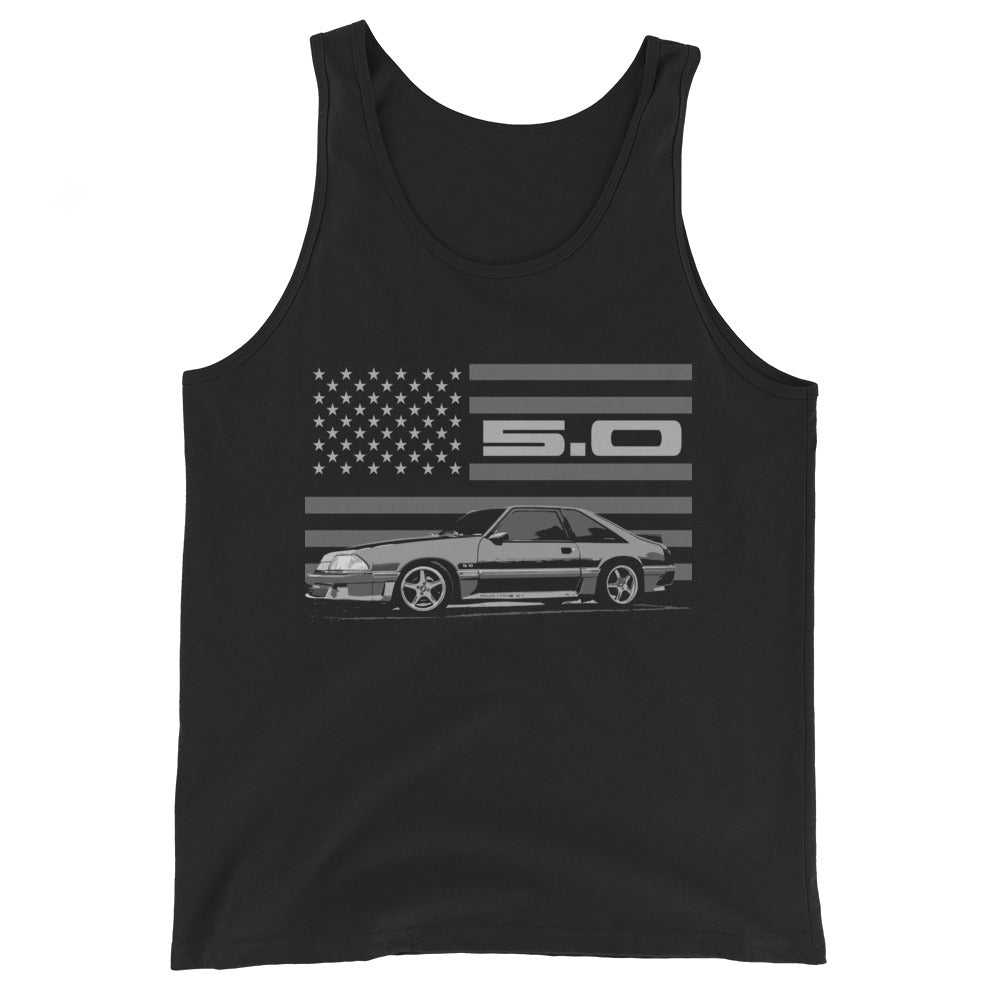 Mustang GT 5.0 Foxbody Fox Body American Icon Unisex Tank Top