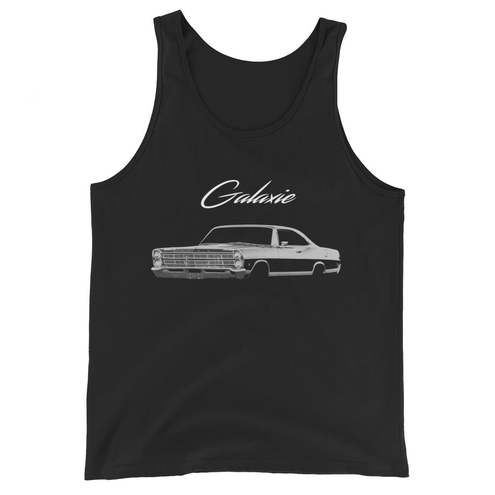 1967 Galaxie Black Antique American Classic Car Tank Top