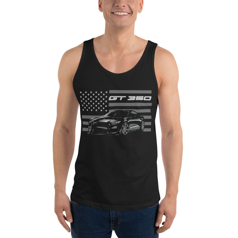 Mustang GT350 Driver Custom Graphic Tee American Stang Car Club Tank Top