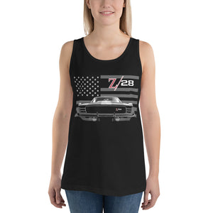 Vintage Chevy Camaro Z/28 1st Gen Z28 Muscle Car Club Tank Top