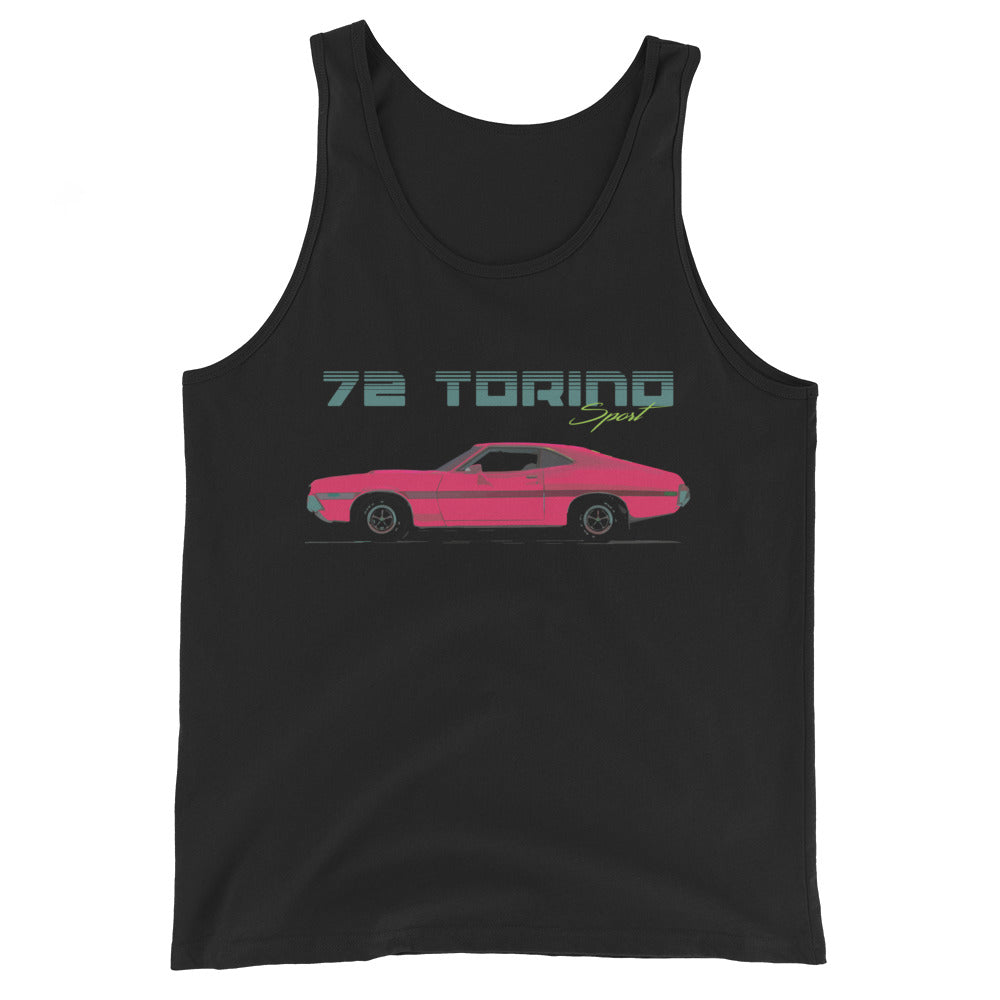 1972 Gran Torino Sport American Muscle Car Nostalgia Tank Top