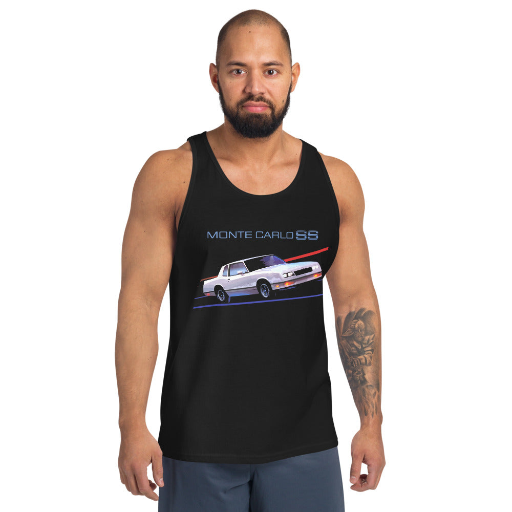 1984 Monte Carlo SS Classic Car Retro Aesthetic Custom Car Club Gear Tank Top