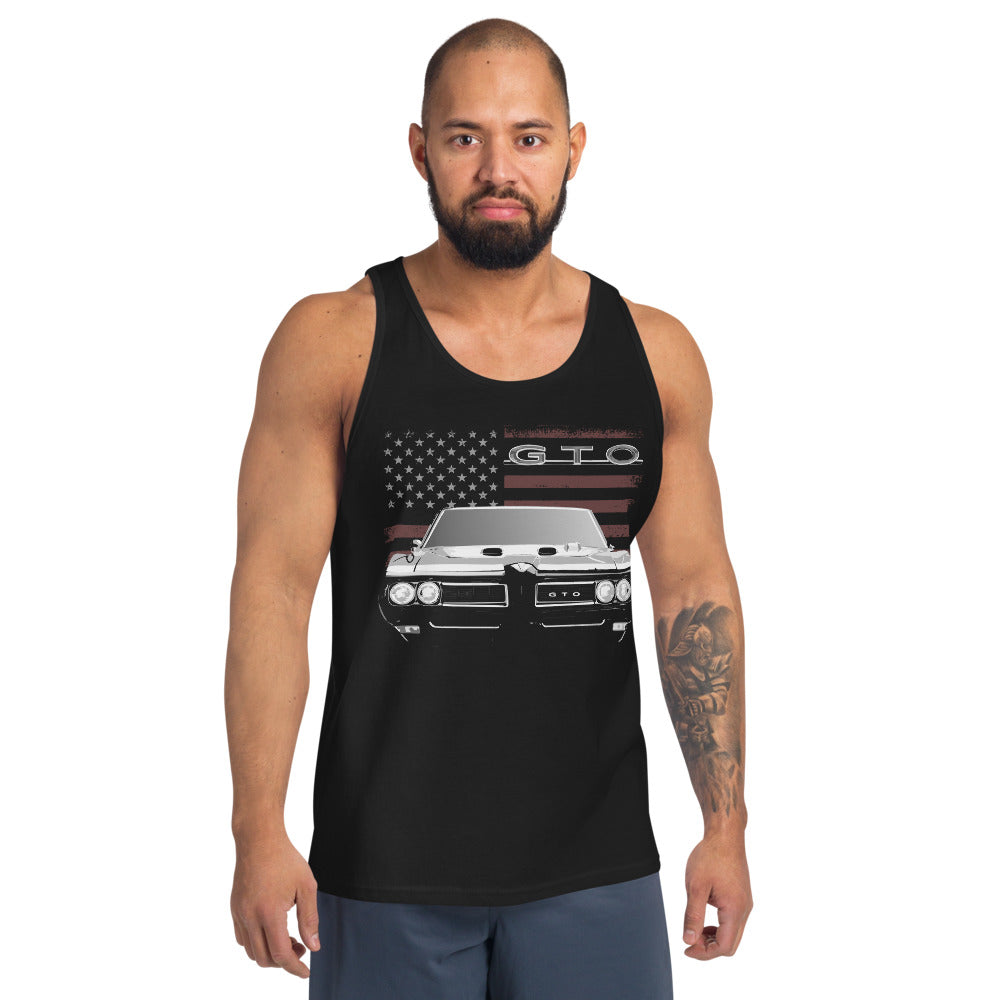 1968 GTO American Muscle Car USA Gift for Collector Car Owner Tank Top