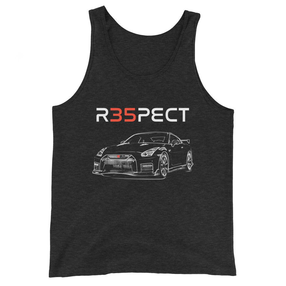 R35 GTR GT-R Skyline Respect JDM Tuner Drift Racing Unisex Tank Top