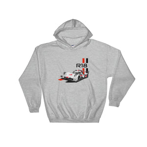 Audi R18 e-tron quattro LMP Race Car Hooded Sweatshirt