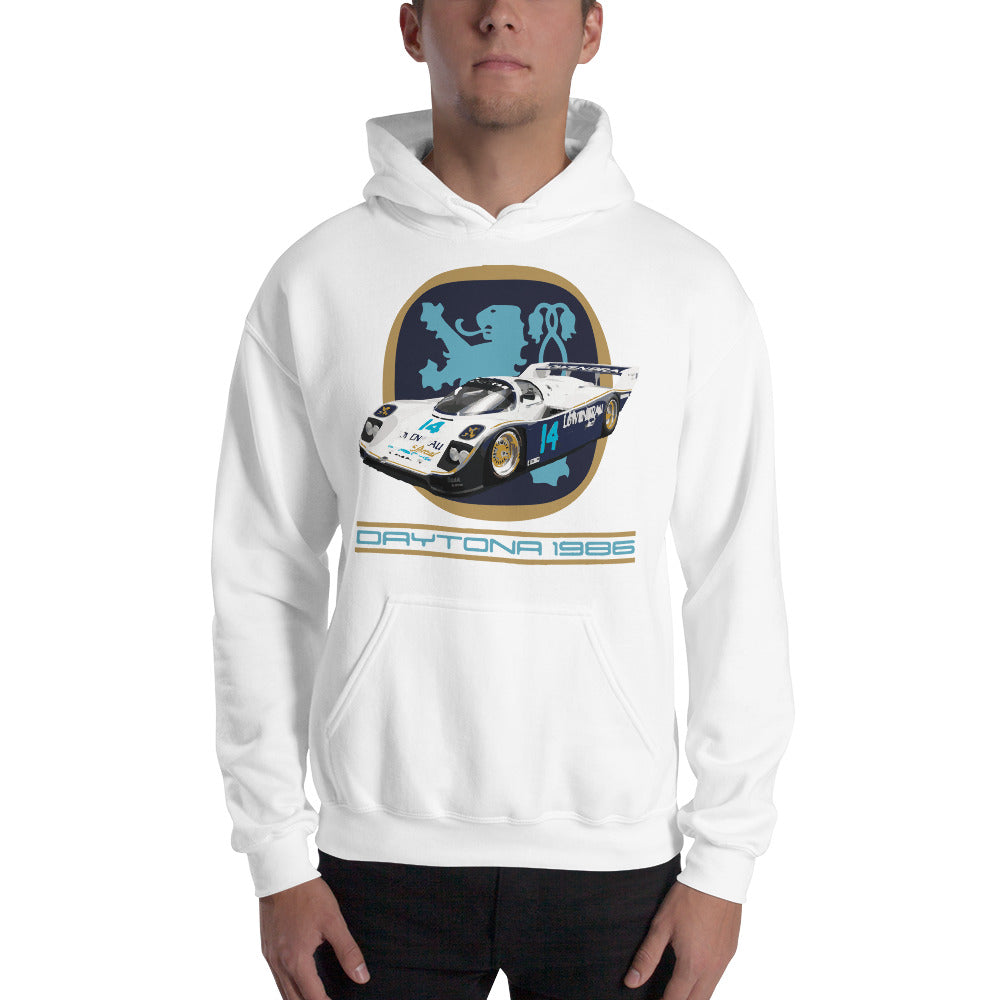 1986 Holbert-Lowenbrau 962 IMSA GTP Racecar Unisex Hoodie