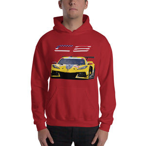 2020 Corvette Racing C8.R American Race Car Unisex Hoodie