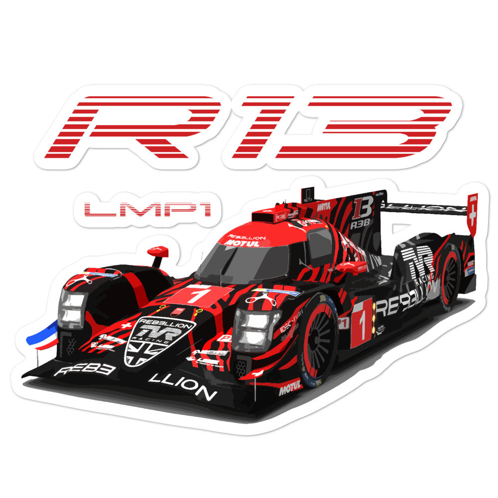 2018 Rebellion Racing R13 LMP1 Race Car Bubble-free sticker