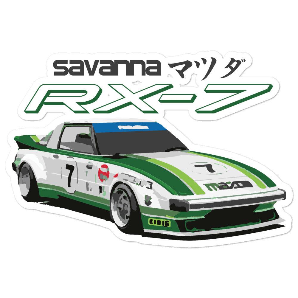 1979 Savanna RX-7 IMSA GTU Race Car Bubble-free sticker