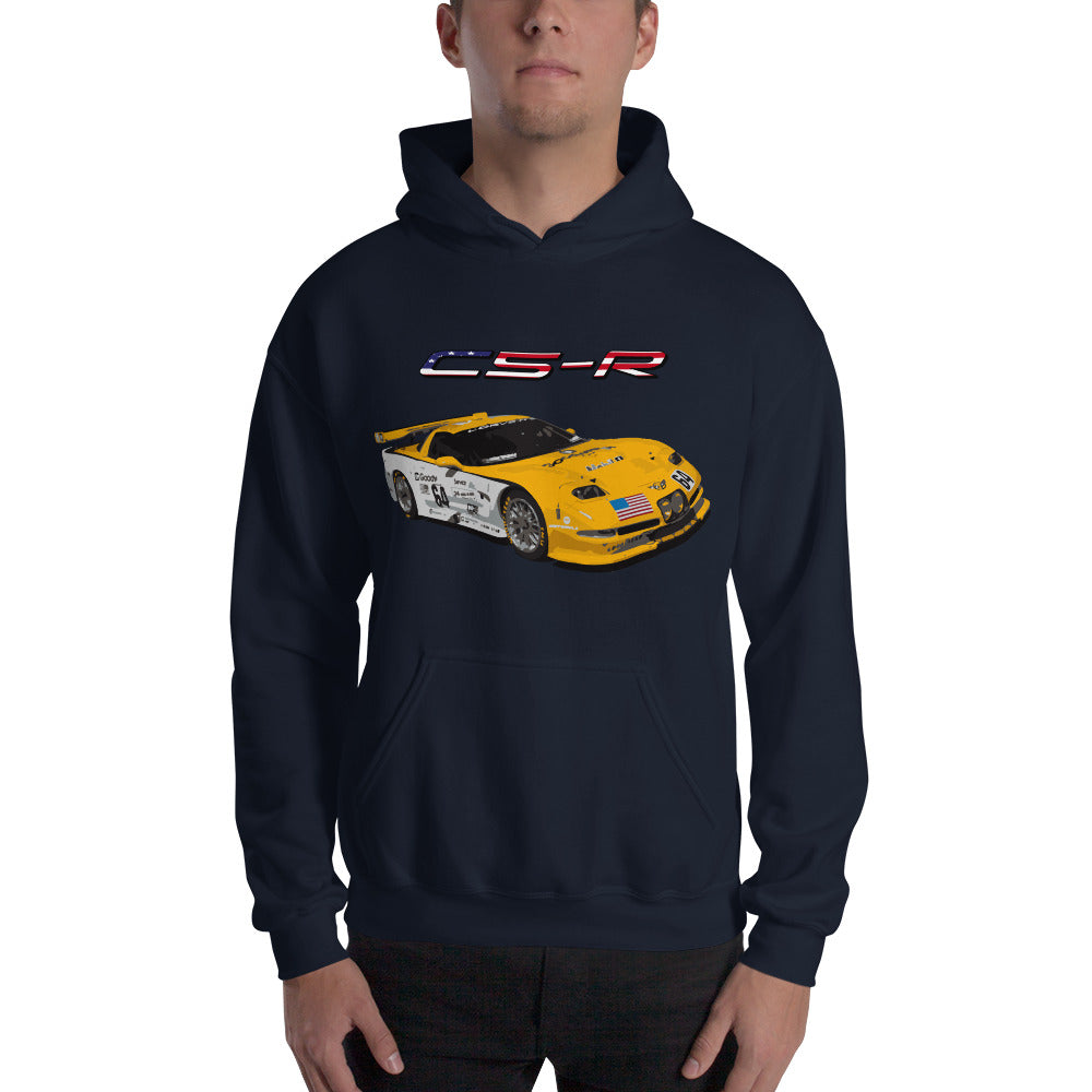 Chevrolet Corvette C5-R Race Car Hooded Sweatshirt