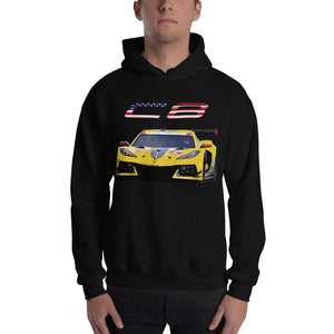 2020 Corvette Racing C8.R American Race Car Unisex Hoodie