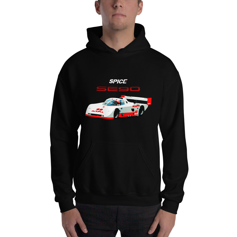 1990 Acura Spice SE90 IMSA GTP Lights Race Car Hooded Sweatshirt