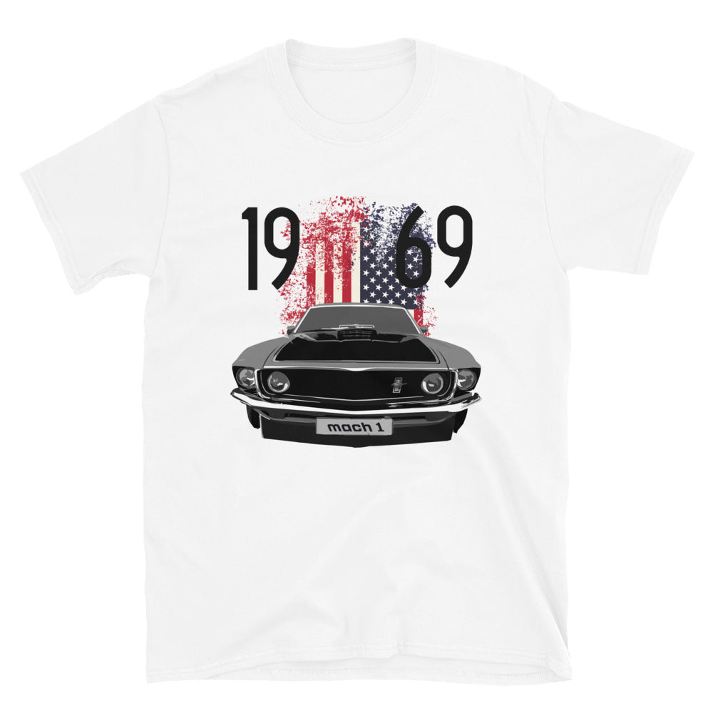 1969 Mustang Mach 1 American Short-Sleeve Unisex T-Shirt