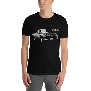 1983 Ford F100 Styleside Pickup Truck Short-Sleeve Unisex T-Shirt