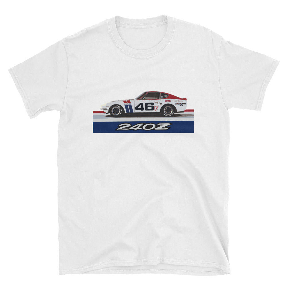 BRE Datsun 240Z Trans-Am Championship Race Car T-Shirt