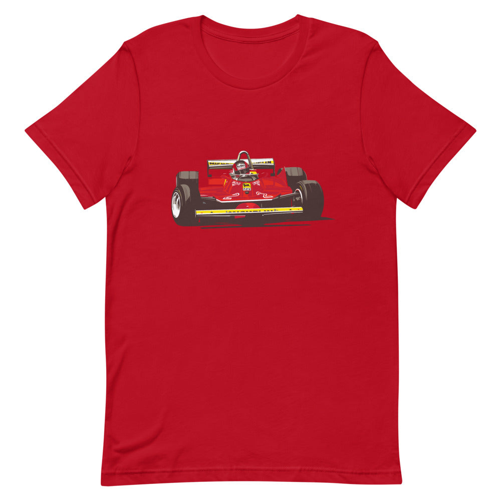 Gilles Villeneuve F1 Car Short-Sleeve Unisex T-Shirt