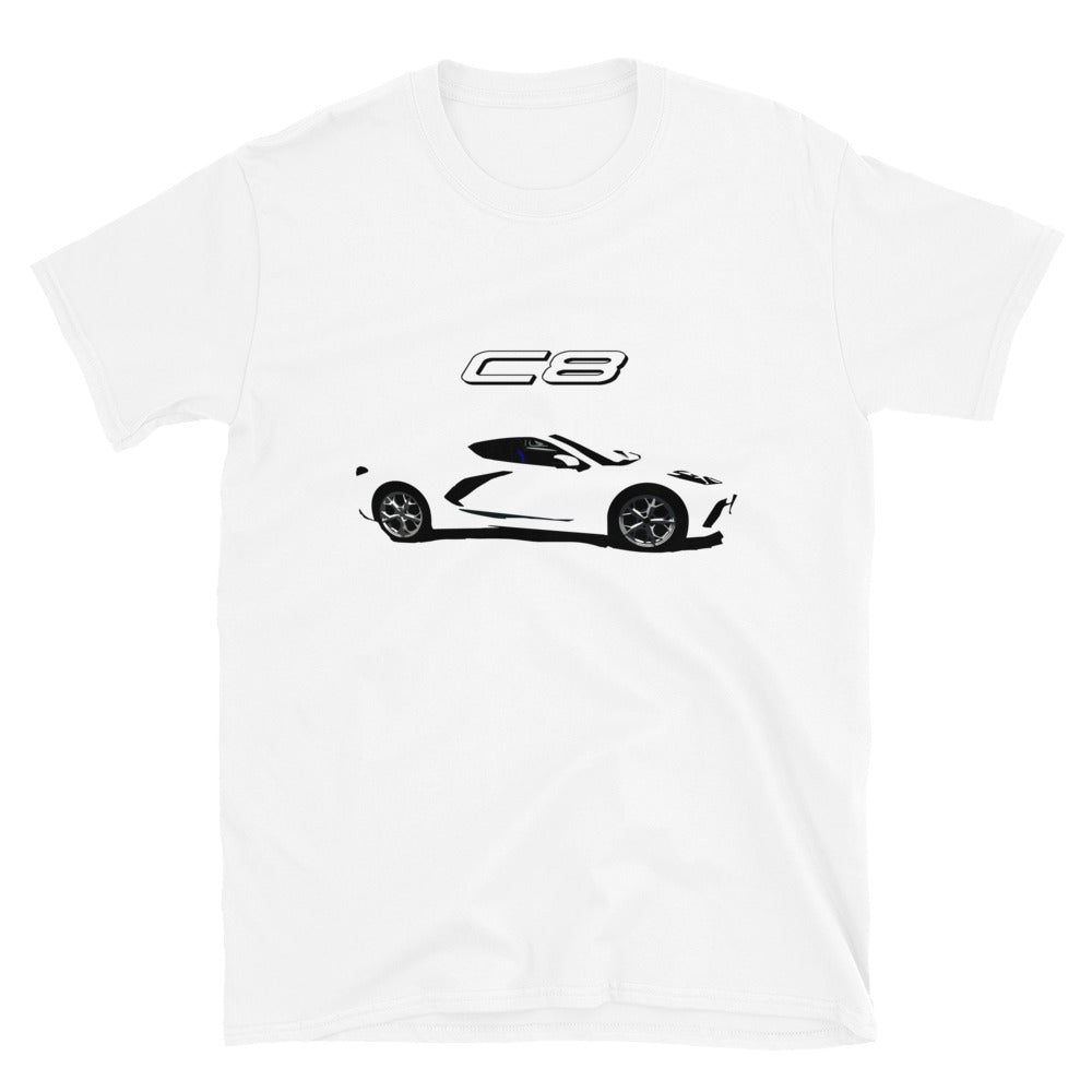 2020 Corvette C8 Mid Engine American Supercar Short-Sleeve Unisex T-Shirt