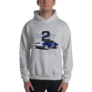 1963 Chevrolet Corvette Sting Ray Coupe Short-Sleeve Unisex Hooded Sweatshirt