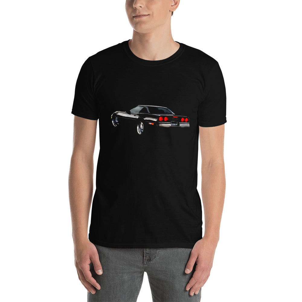 Black C4 Corvette Tail Lights Short-Sleeve Unisex T-Shirt