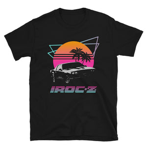1980's Retro Wave Chevy Camaro IROC-Z Black Short-Sleeve Unisex T-Shirt