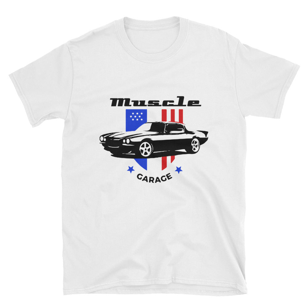 Retro Chevy Camaro Muscle Garage T-Shirt