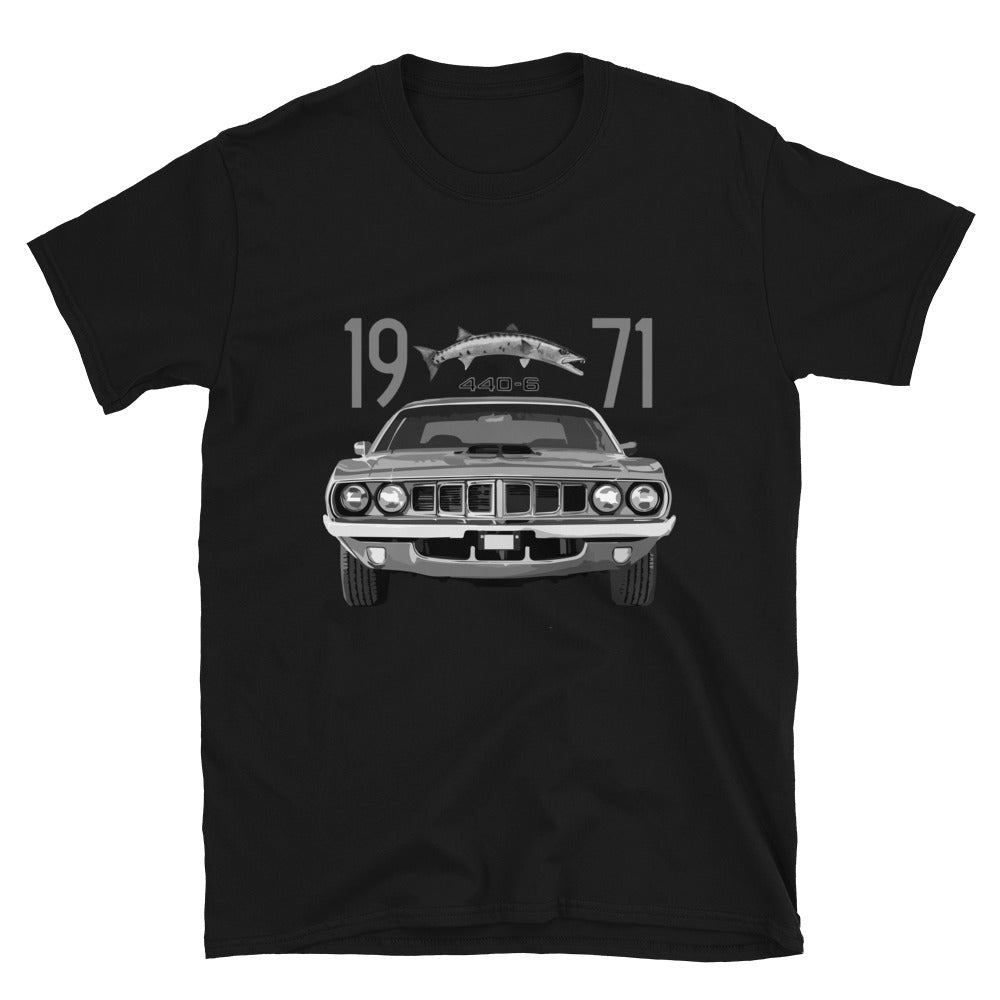 1971 Barracuda Cuda 440 American Muscle Car Short-Sleeve Unisex T-Shirt