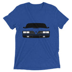 1977 Firebird Trans Am Front Short sleeve Tri-blend t-shirt