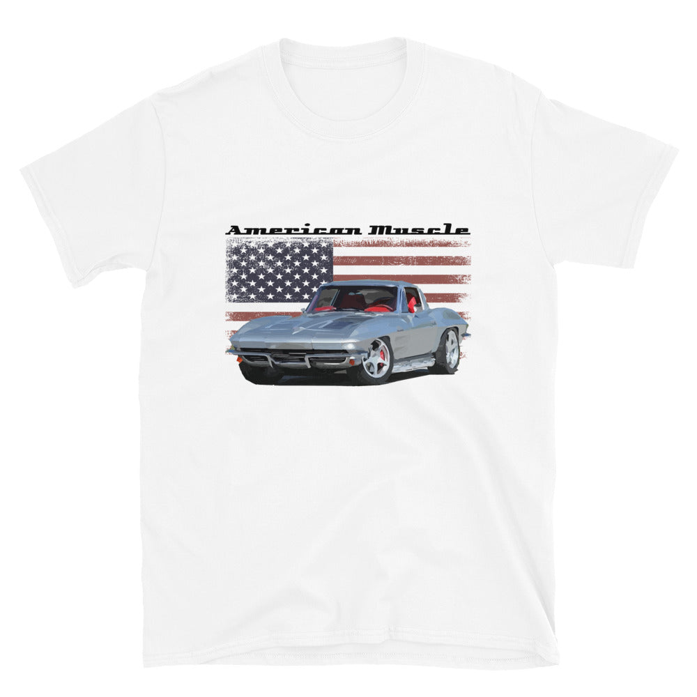 Vintage Corvette American Muscle Short-Sleeve Unisex T-Shirt