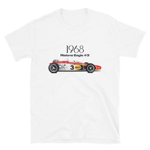 Bobby Unser 1968 Rislone Eagle #3 Race Car Short-Sleeve T-Shirt