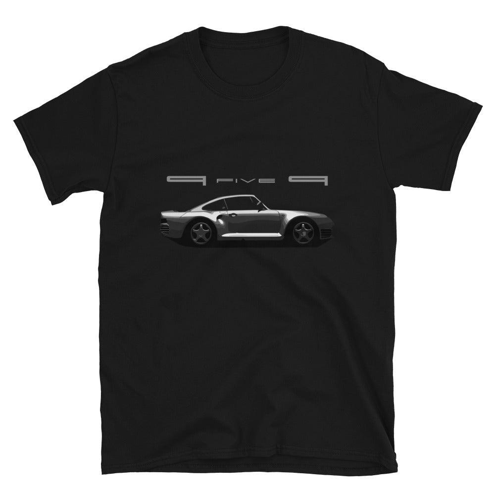 Retro 959 Twin Turbo Supercar Short-Sleeve Unisex T-Shirt