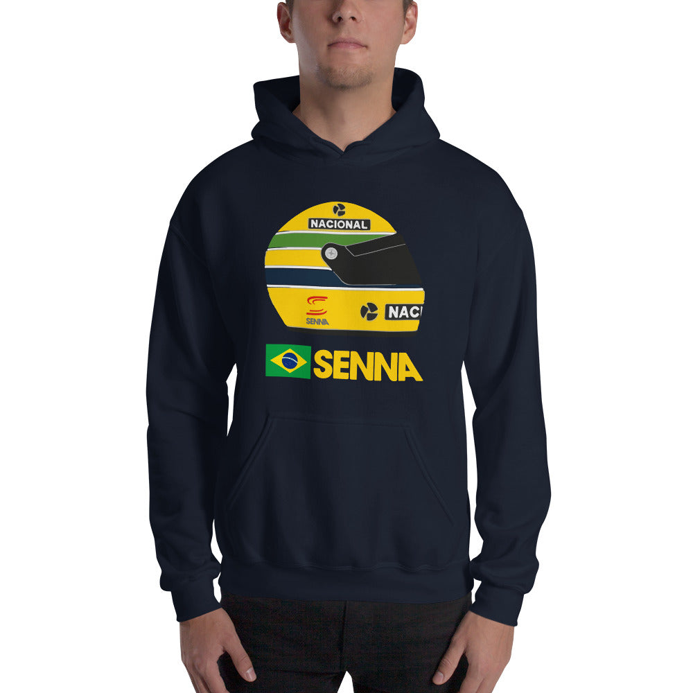 Ayrton Senna F1 Helmet Unisex Hoodie