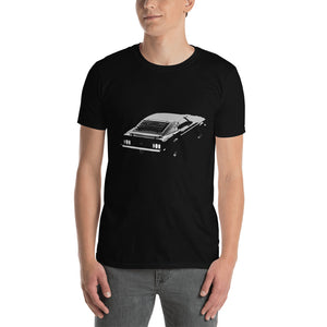 Black Mustang Rear Minimalist Short-Sleeve Unisex T-Shirt