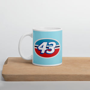 The King 43 Retro Stock Car Racing Mug