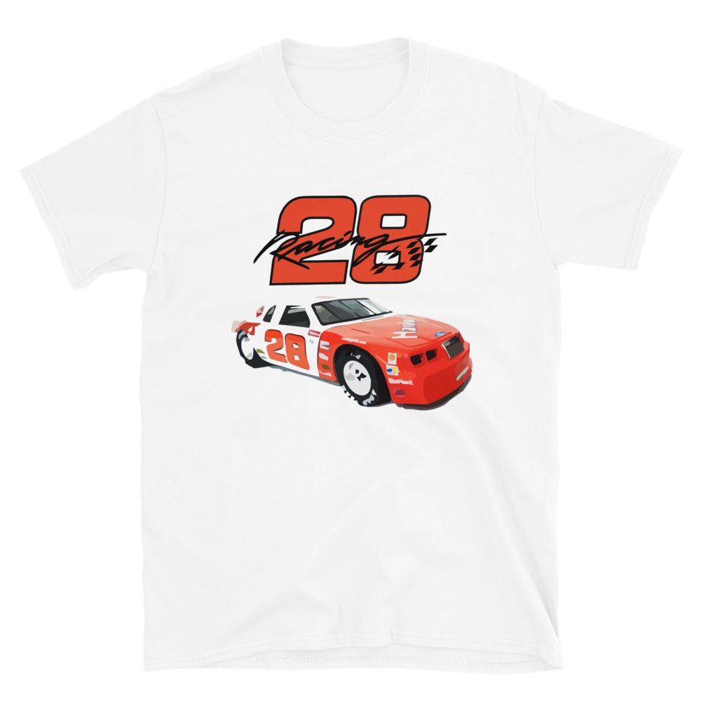 Cale Yarborough #28 Hardee's Ford Thunderbird Race Car Unisex T-Shirt
