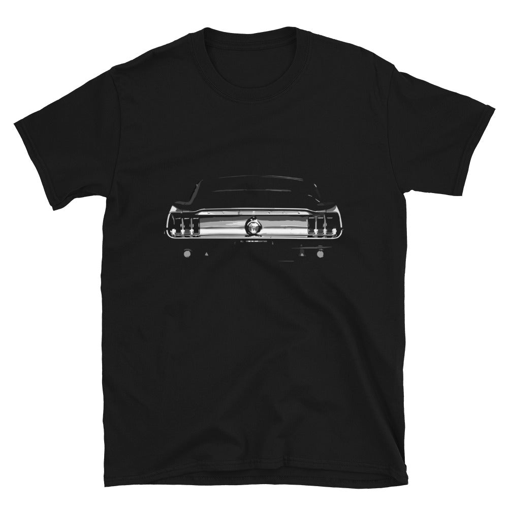 Rear View Vintage Ford Mustang Short-Sleeve Unisex T-Shirt