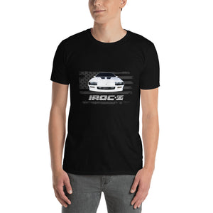 Retro Chevy Camaro IROC-Z USA Flag Short-Sleeve Unisex T-Shirt