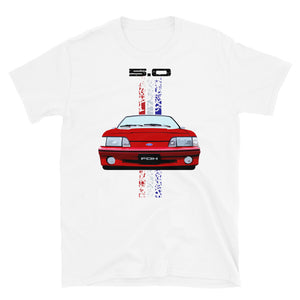 Retro Ford Mustang GT 5.0 Fox Body Short-Sleeve Unisex T-Shirt