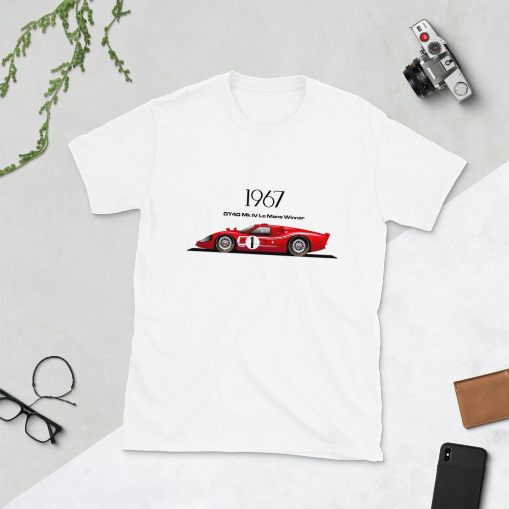 1967 GT40 Mk IV Race Car Short-Sleeve Unisex T-Shirt