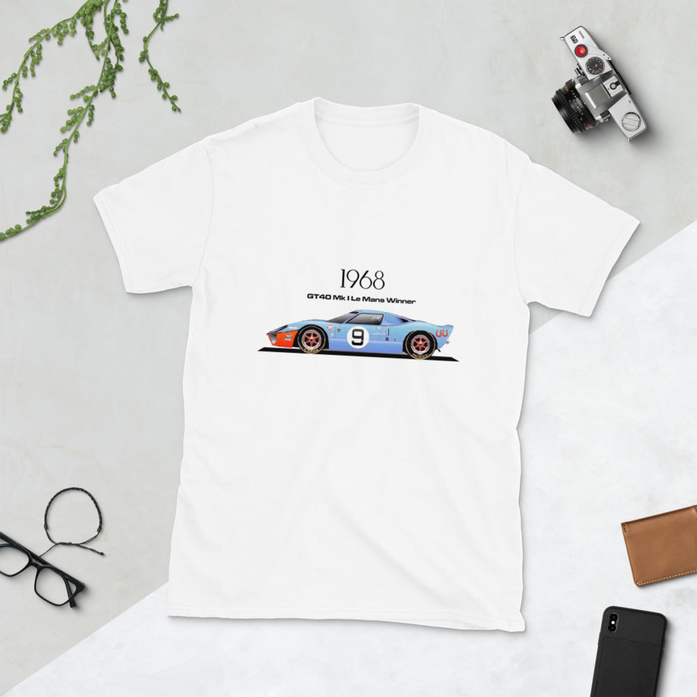 1968 GT40 Mk I Race Car Short-Sleeve Unisex T-Shirt