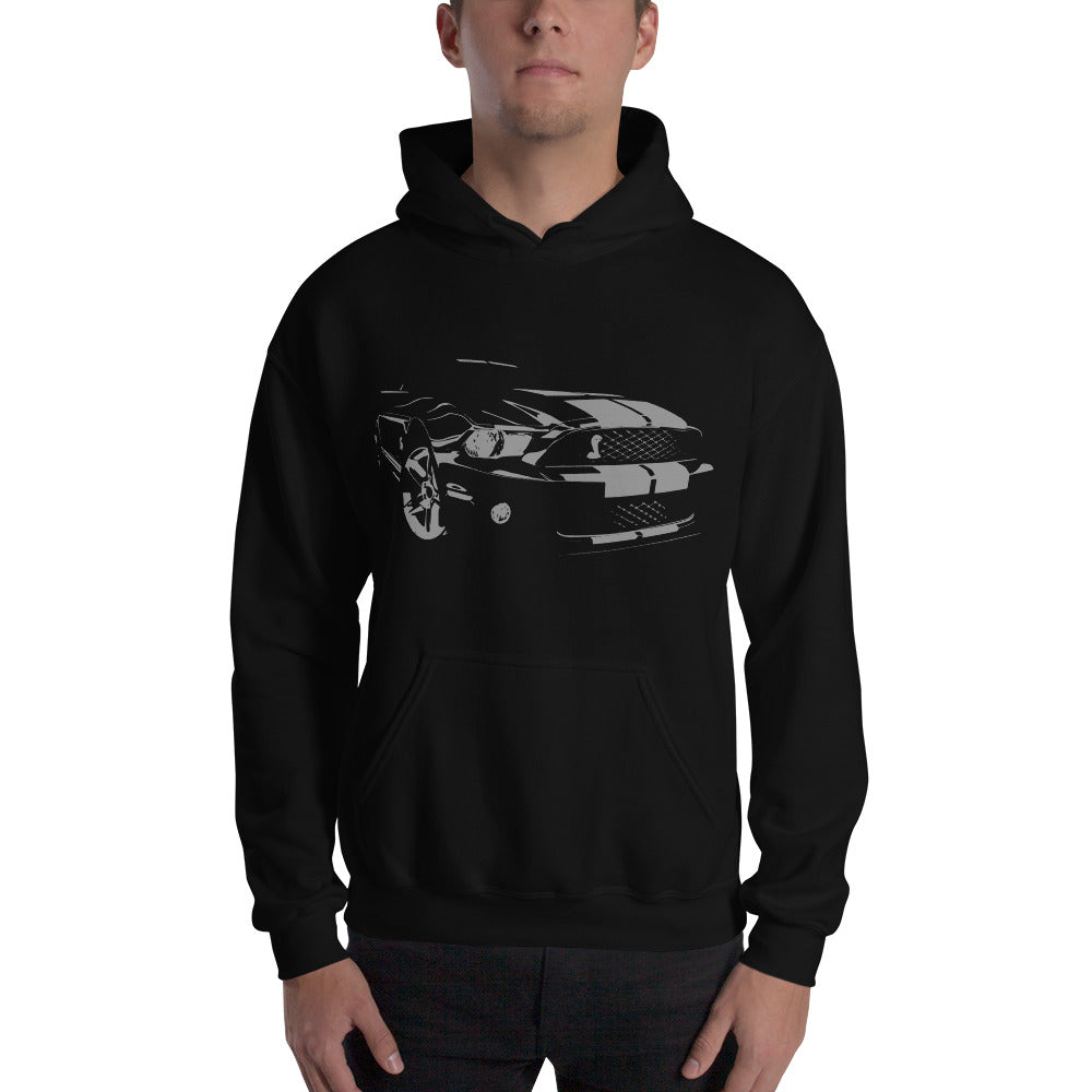 Black Ford Mustang Shelby GT500 S197 Unisex Hoodie