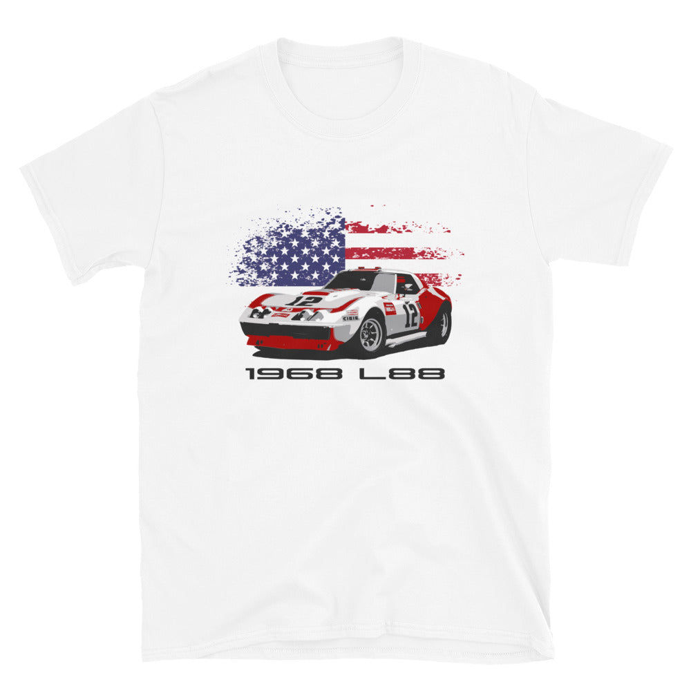 1968 Chevy Corvette L88 Owens Corning #12 Race Car T-Shirt