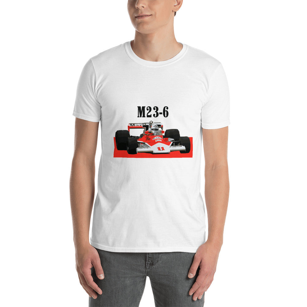 Mclaren M23-6 Cosworth Vintage F1 Race Car T-Shirt