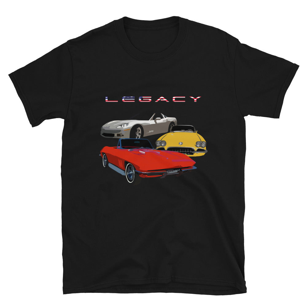 Chevy Corvette American Legacy Custom Short-Sleeve Unisex T-Shirt